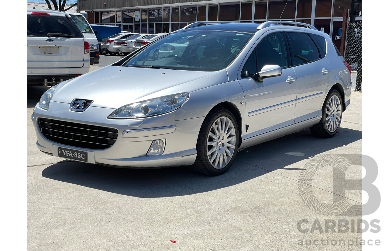 1/2008 Peugeot 407 SV HDi Touring MY07 4d Wagon Silver 2.7L