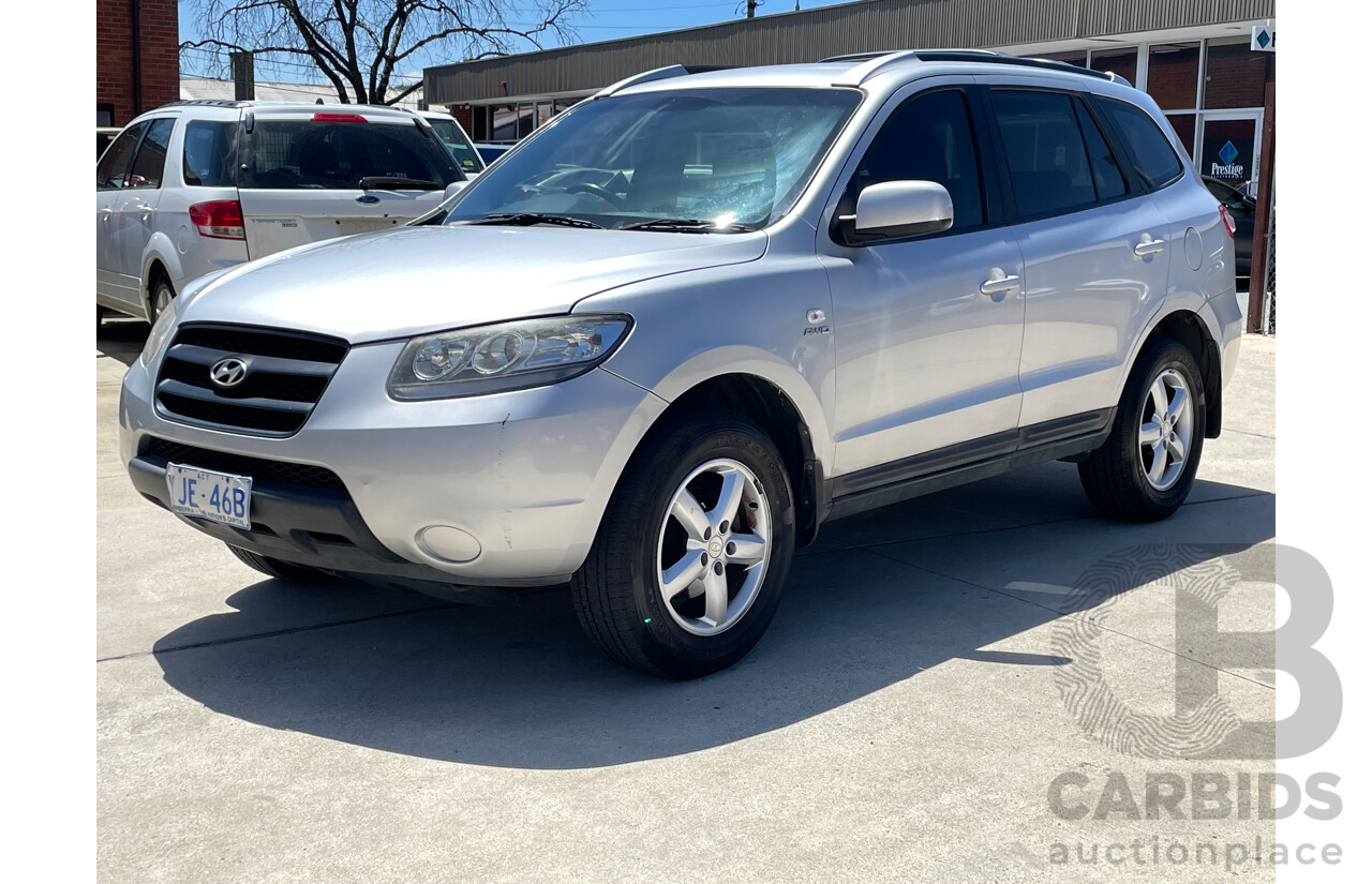 3/2008 Hyundai Santa Fe SX CRDi (4x4) CM MY08 UPGRADE 4d Wagon Silver 2.2L