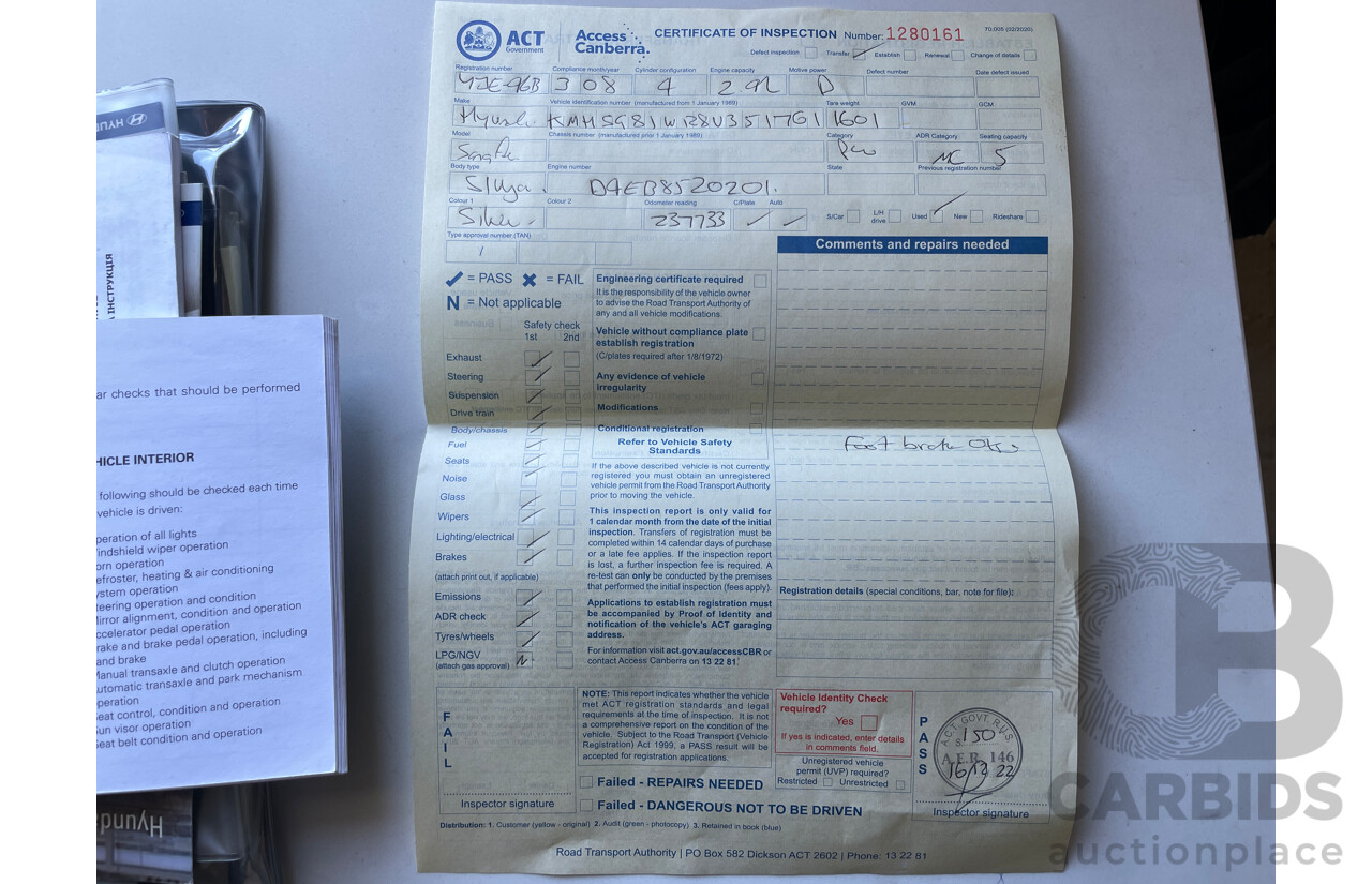 3/2008 Hyundai Santa Fe SX CRDi (4x4) CM MY08 UPGRADE 4d Wagon Silver 2.2L