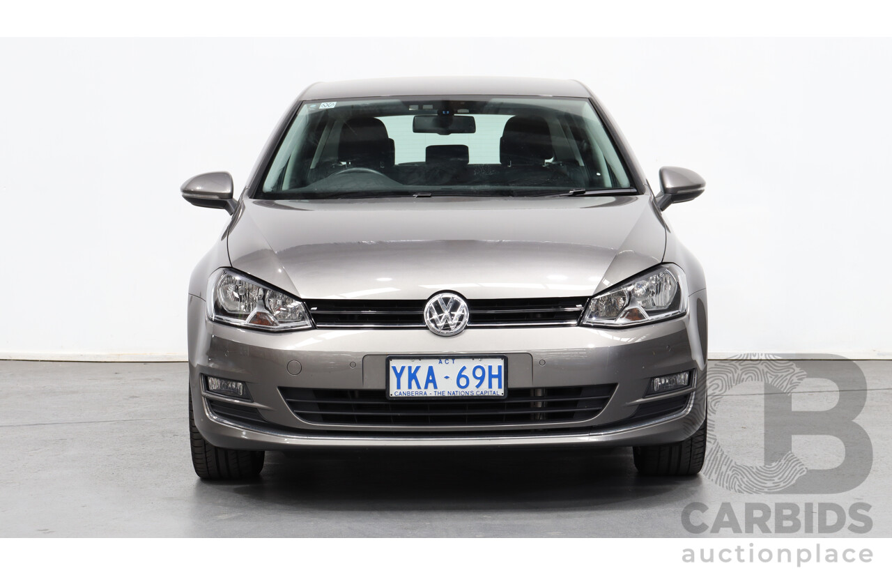 6/2014 Volkswagen Golf 90 TSI AU MY14 5d Hatchback Grey 1.4L Turbo