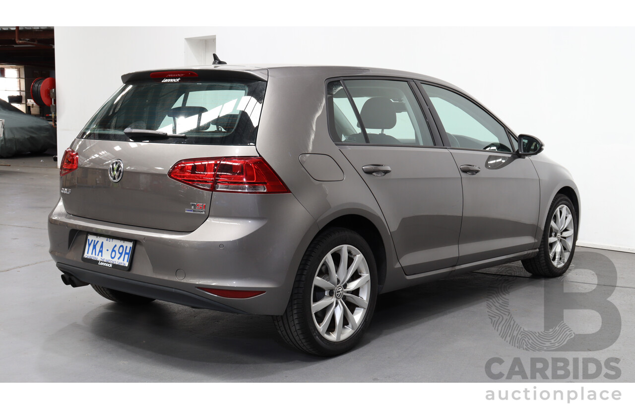 6/2014 Volkswagen Golf 90 TSI AU MY14 5d Hatchback Grey 1.4L Turbo