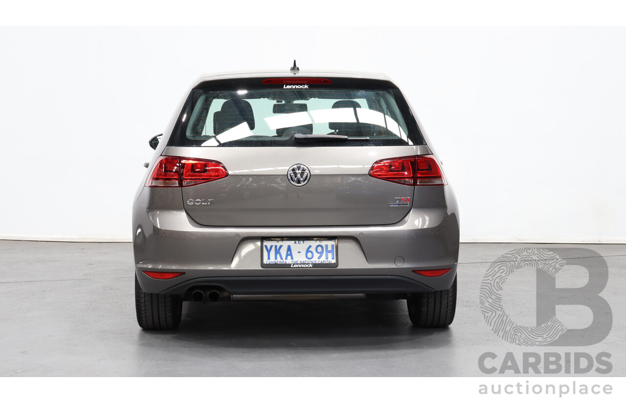 6/2014 Volkswagen Golf 90 TSI AU MY14 5d Hatchback Grey 1.4L Turbo