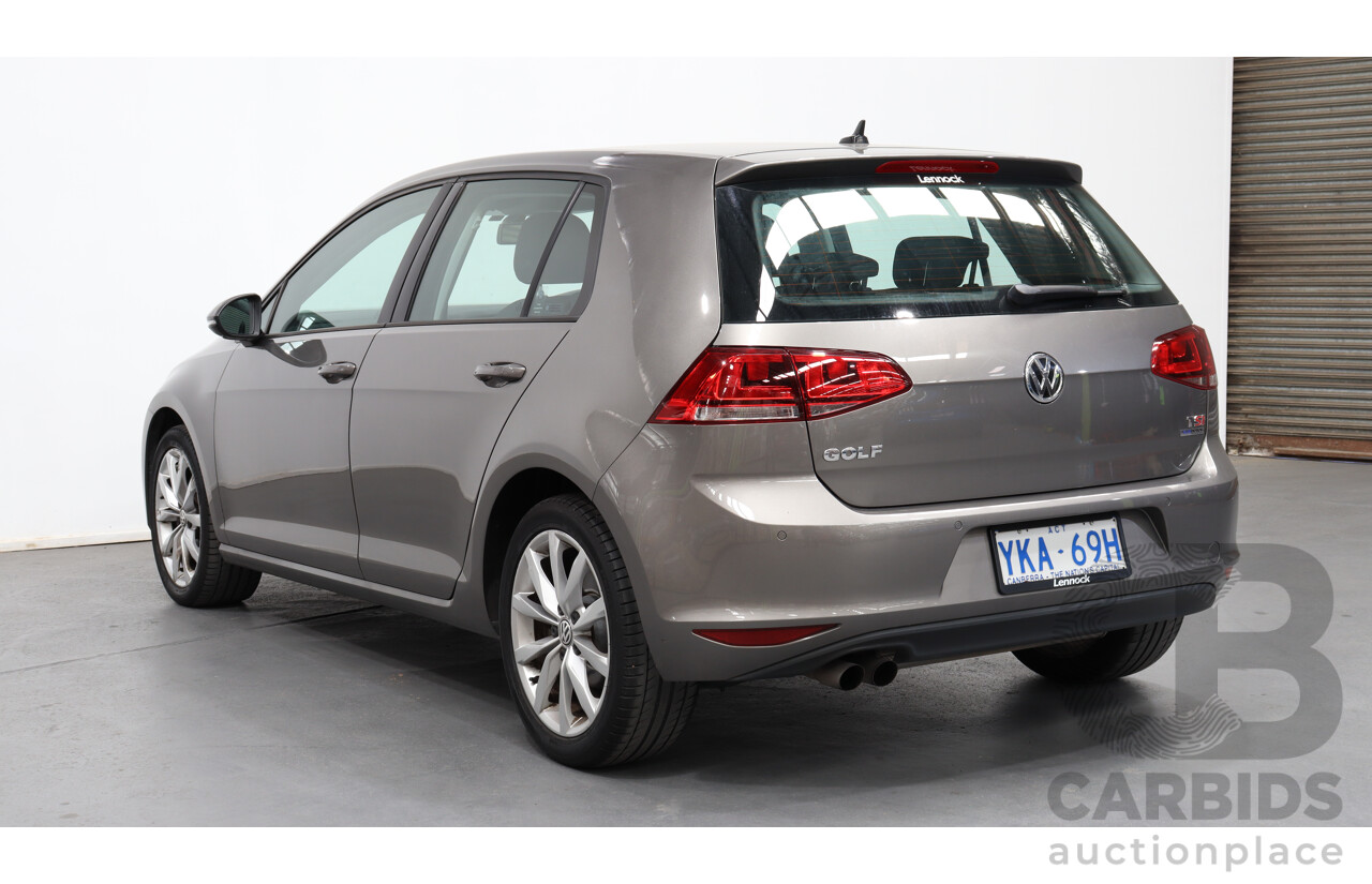 6/2014 Volkswagen Golf 90 TSI AU MY14 5d Hatchback Grey 1.4L Turbo