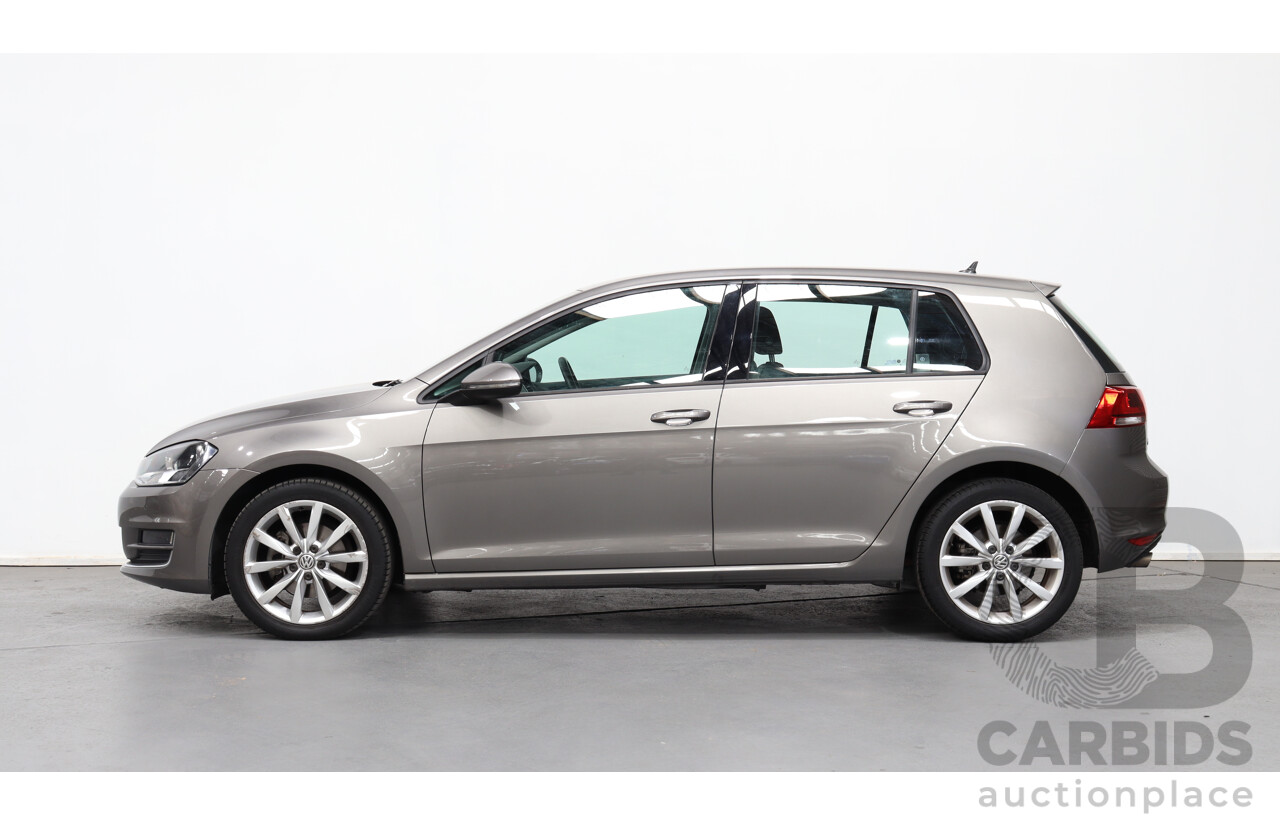 6/2014 Volkswagen Golf 90 TSI AU MY14 5d Hatchback Grey 1.4L Turbo