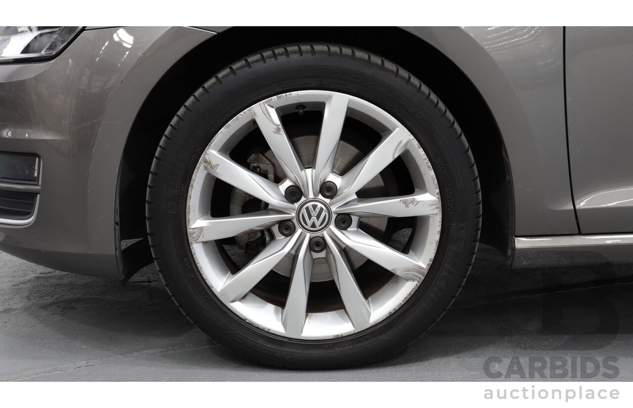 6/2014 Volkswagen Golf 90 TSI AU MY14 5d Hatchback Grey 1.4L Turbo