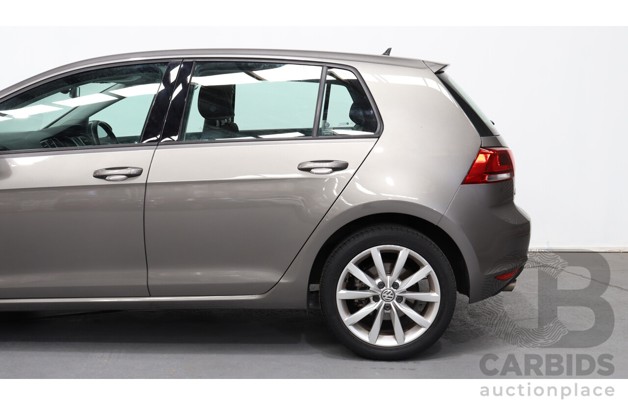 6/2014 Volkswagen Golf 90 TSI AU MY14 5d Hatchback Grey 1.4L Turbo