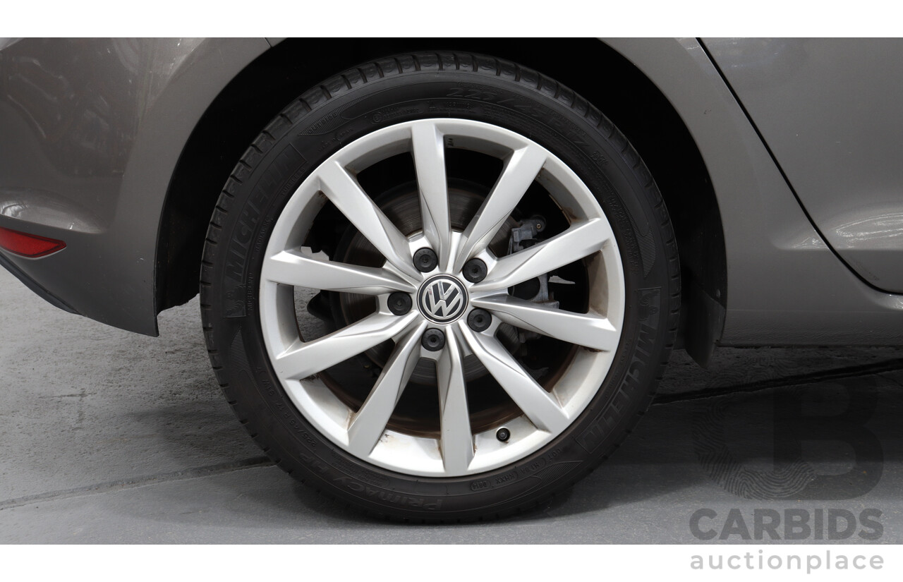 6/2014 Volkswagen Golf 90 TSI AU MY14 5d Hatchback Grey 1.4L Turbo