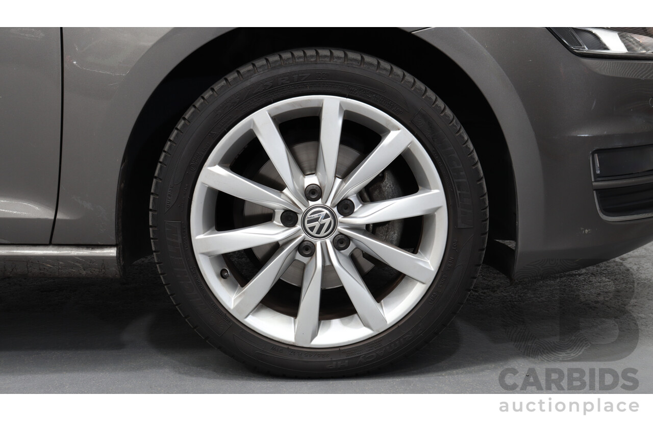 6/2014 Volkswagen Golf 90 TSI AU MY14 5d Hatchback Grey 1.4L Turbo