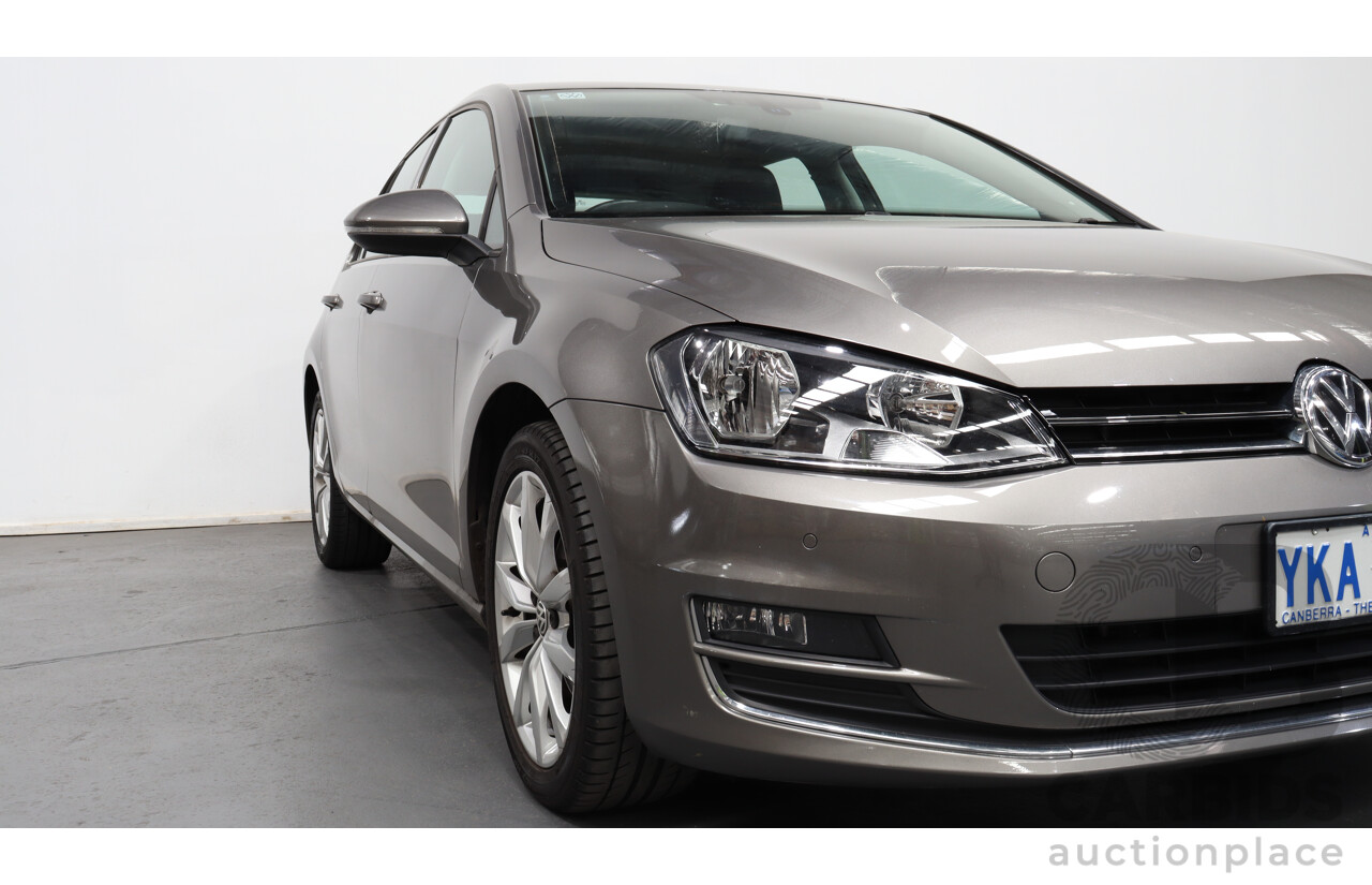 6/2014 Volkswagen Golf 90 TSI AU MY14 5d Hatchback Grey 1.4L Turbo