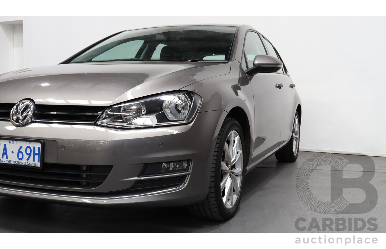 6/2014 Volkswagen Golf 90 TSI AU MY14 5d Hatchback Grey 1.4L Turbo