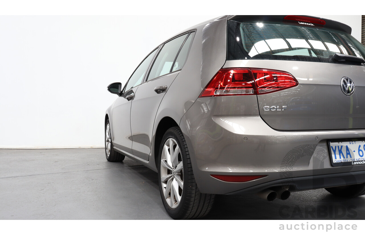 6/2014 Volkswagen Golf 90 TSI AU MY14 5d Hatchback Grey 1.4L Turbo