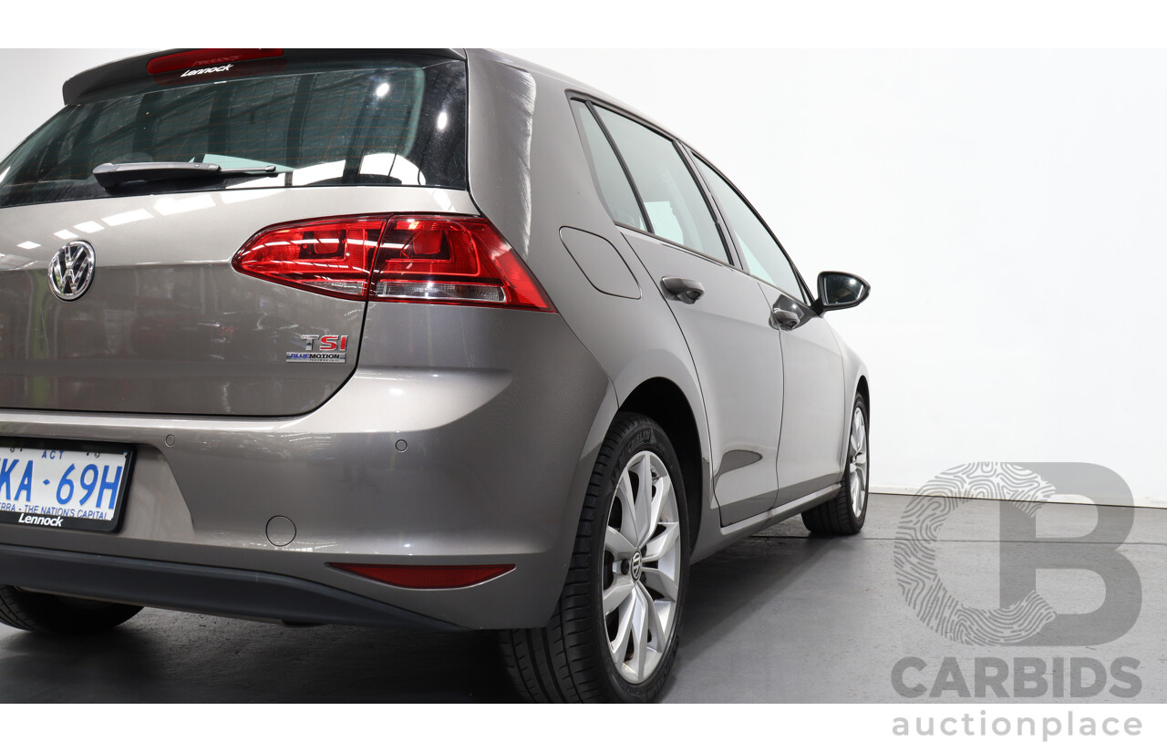 6/2014 Volkswagen Golf 90 TSI AU MY14 5d Hatchback Grey 1.4L Turbo