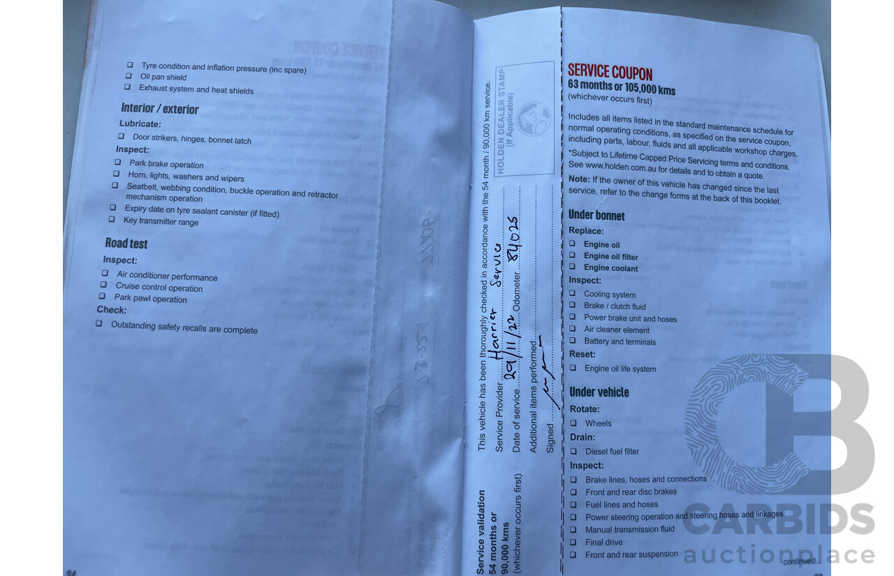 11/2016 Holden Captiva 7 LTZ (awd) CG MY15 4d Wagon Red 3.0L