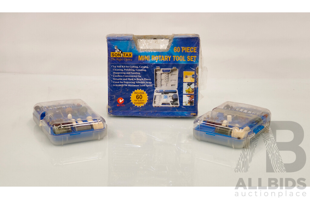 SONTAX Mini Rotary Tool Set with 2 REDLINE Rotary Tool Accessory Kits