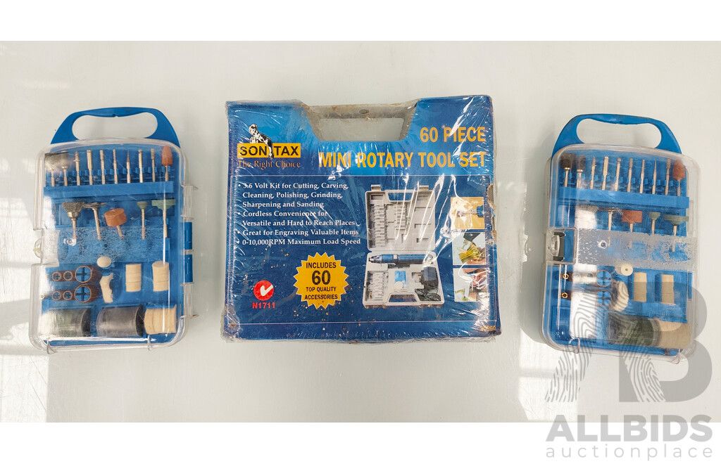 SONTAX Mini Rotary Tool Set with 2 REDLINE Rotary Tool Accessory Kits