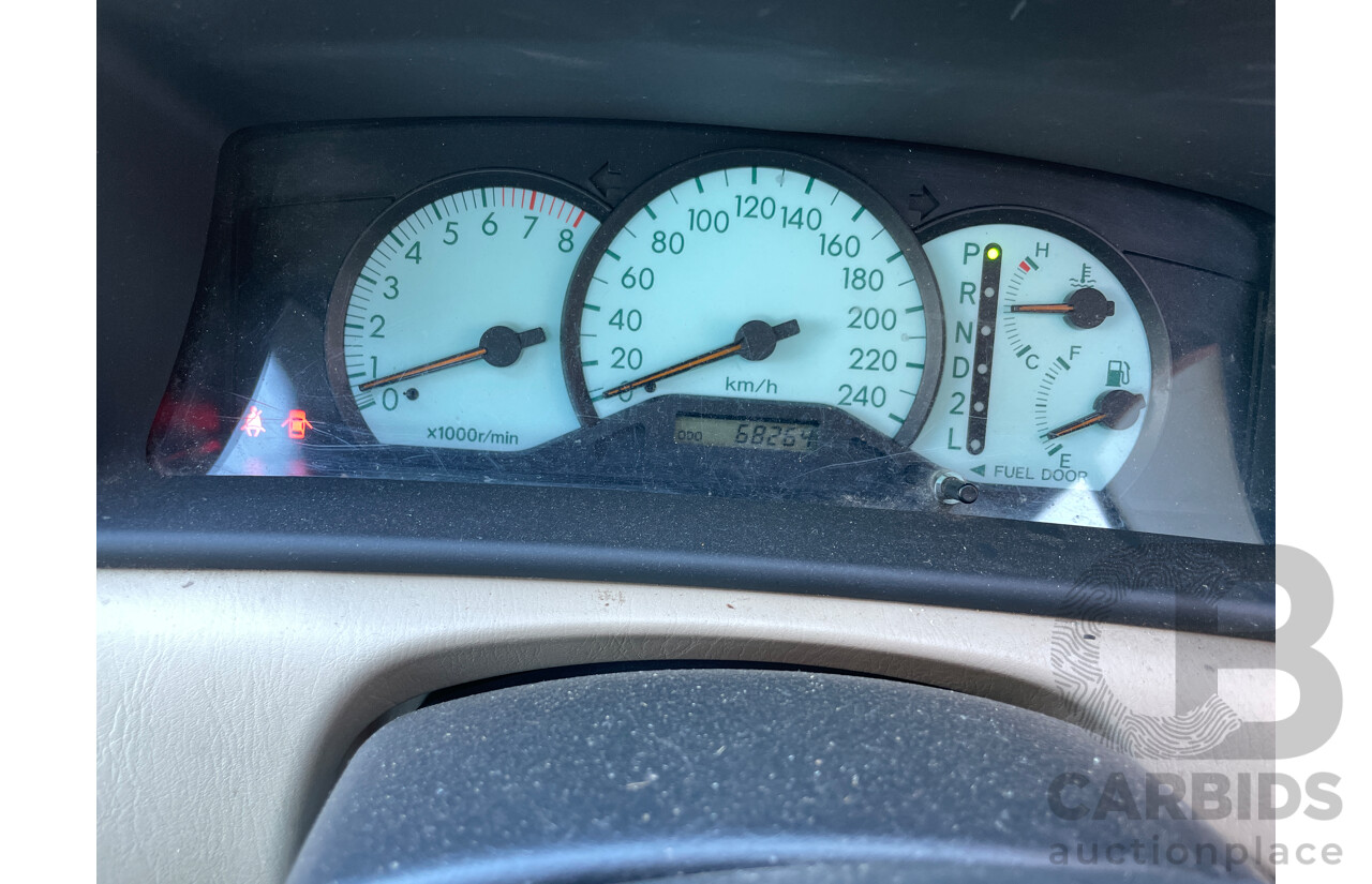 1/2004 Toyota Corolla Ascent ZZE122R 4d Sedan Silver 1.8L