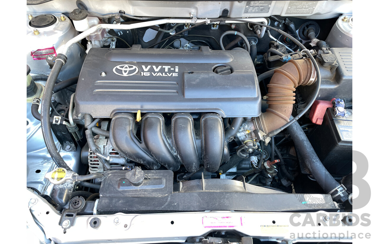 1/2004 Toyota Corolla Ascent ZZE122R 4d Sedan Silver 1.8L