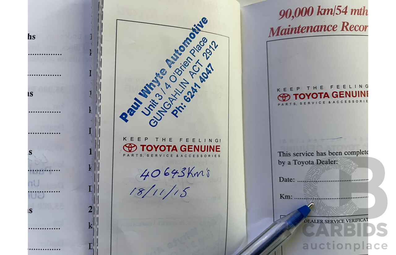 1/2004 Toyota Corolla Ascent ZZE122R 4d Sedan Silver 1.8L