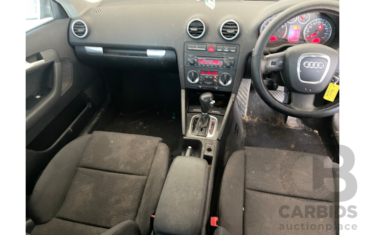 7/2006 Audi A3 Sportback 2.0 FSI Ambition 8P 5d Hatchback Silver 2.0L