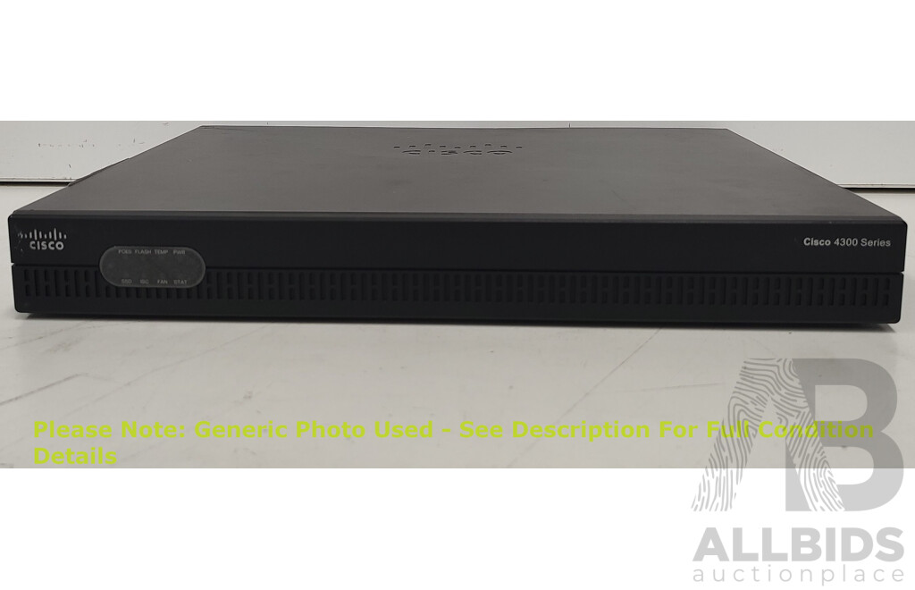 Cisco (ISR4321/K9) 4300 Series PoE Integrated Services Router