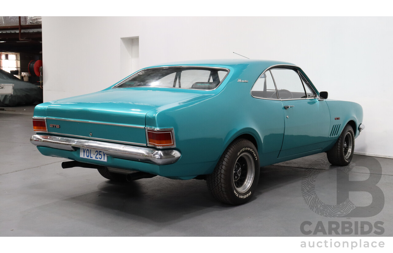 10/1970 Holden Monaro GTS HG 2d Coupe Green 253ci V8