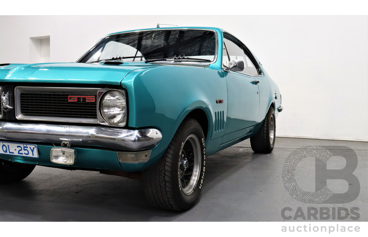 10/1970 Holden Monaro GTS HG 2d Coupe Green 253ci V8