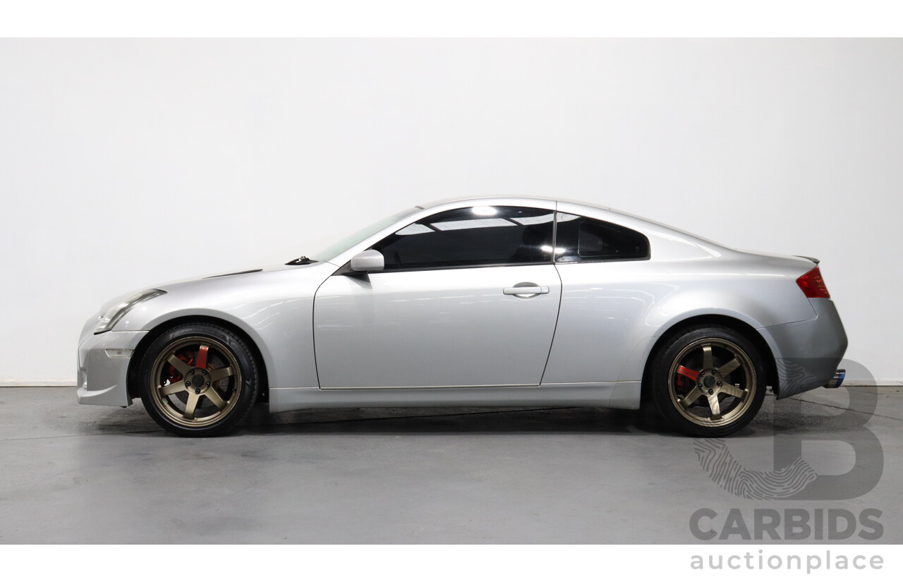 11/2004 Nissan Skyline V35 350GT 2d Coupe Silver 3.5L V6