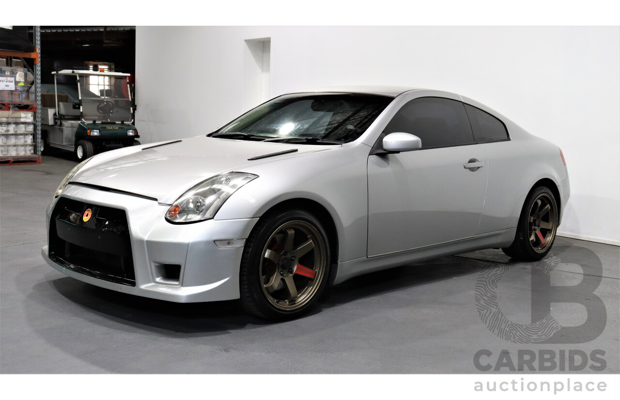 11/2004 Nissan Skyline V35 350GT 2d Coupe Silver 3.5L V6