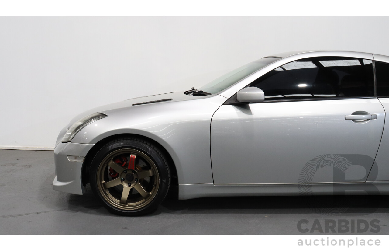 11/2004 Nissan Skyline V35 350GT 2d Coupe Silver 3.5L V6