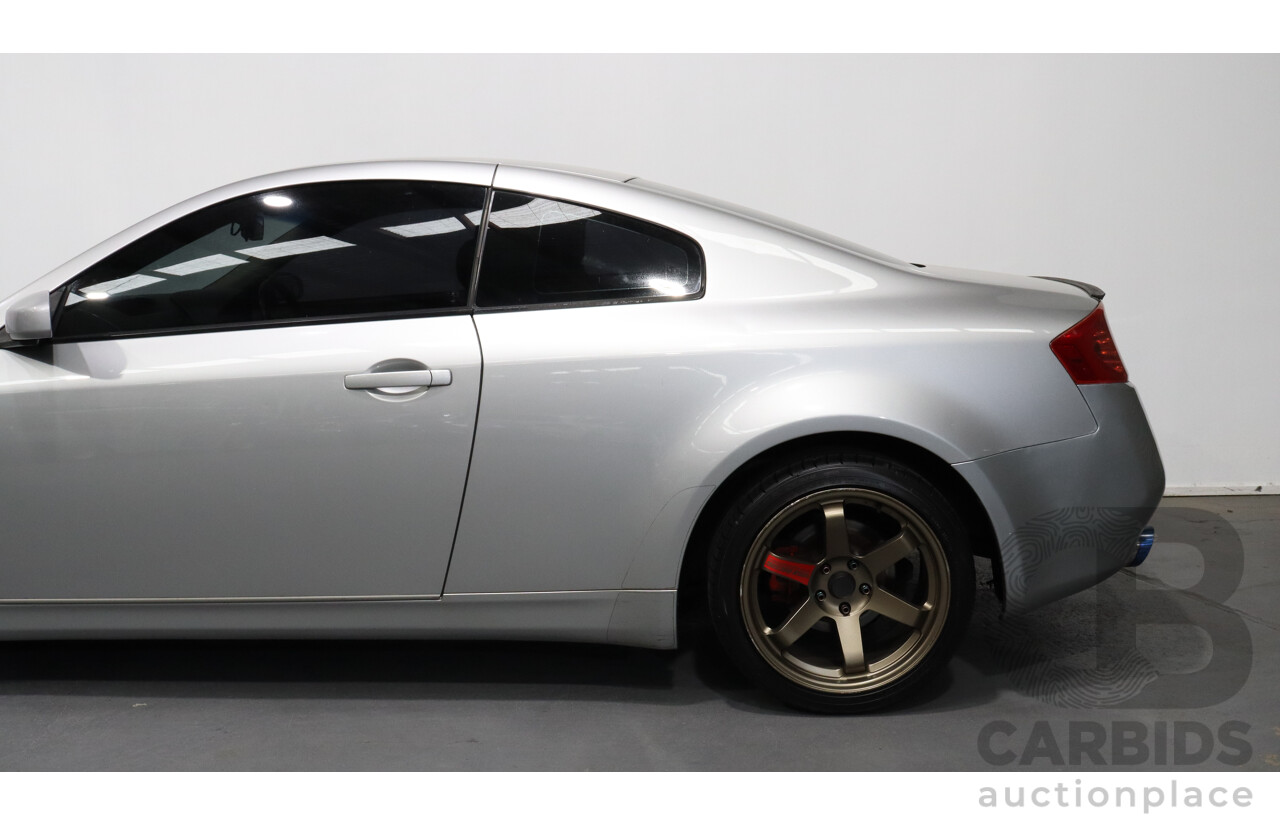 11/2004 Nissan Skyline V35 350GT 2d Coupe Silver 3.5L V6