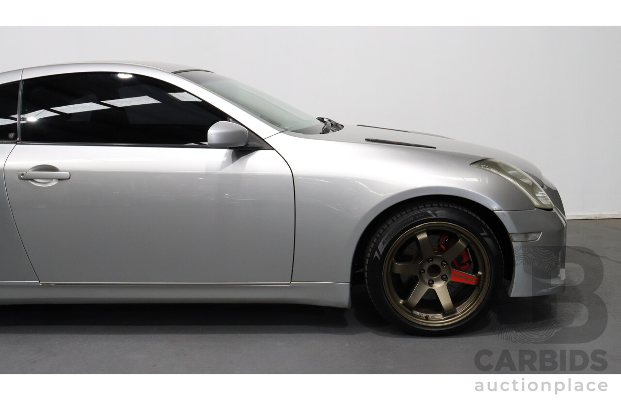 11/2004 Nissan Skyline V35 350GT 2d Coupe Silver 3.5L V6