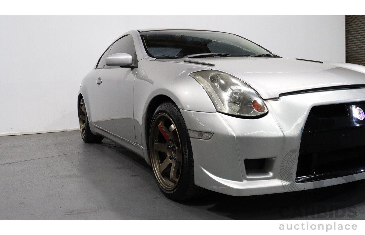 11/2004 Nissan Skyline V35 350GT 2d Coupe Silver 3.5L V6