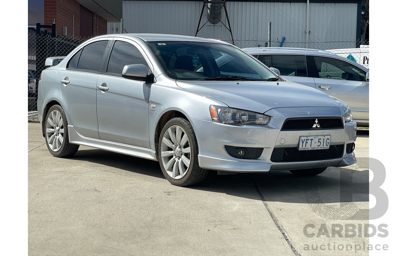 3/2009 Mitsubishi Lancer VR-X CJ MY09 4d Sedan Silver 2.4L