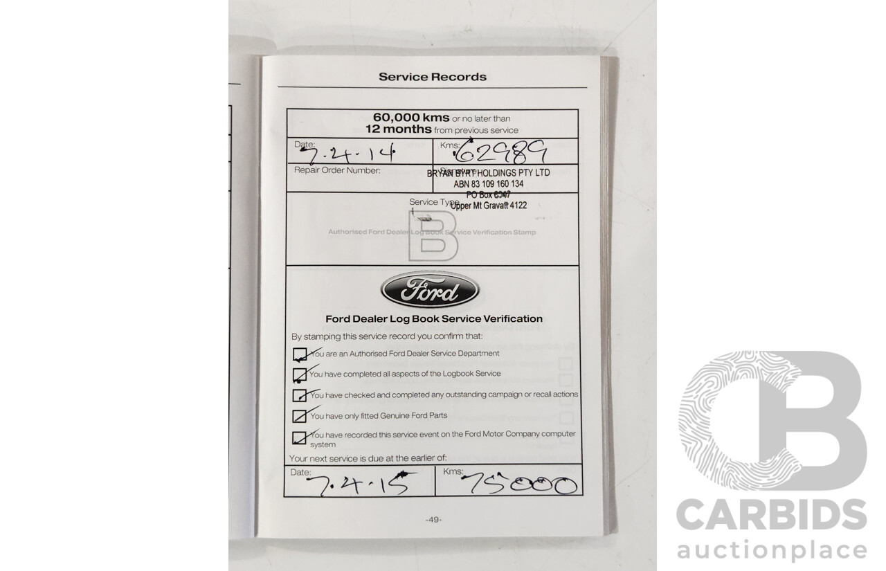 4/2012 Ford Mondeo Zetec Ecoboost MC 5d Hatchback Grey 2.0L Turbo