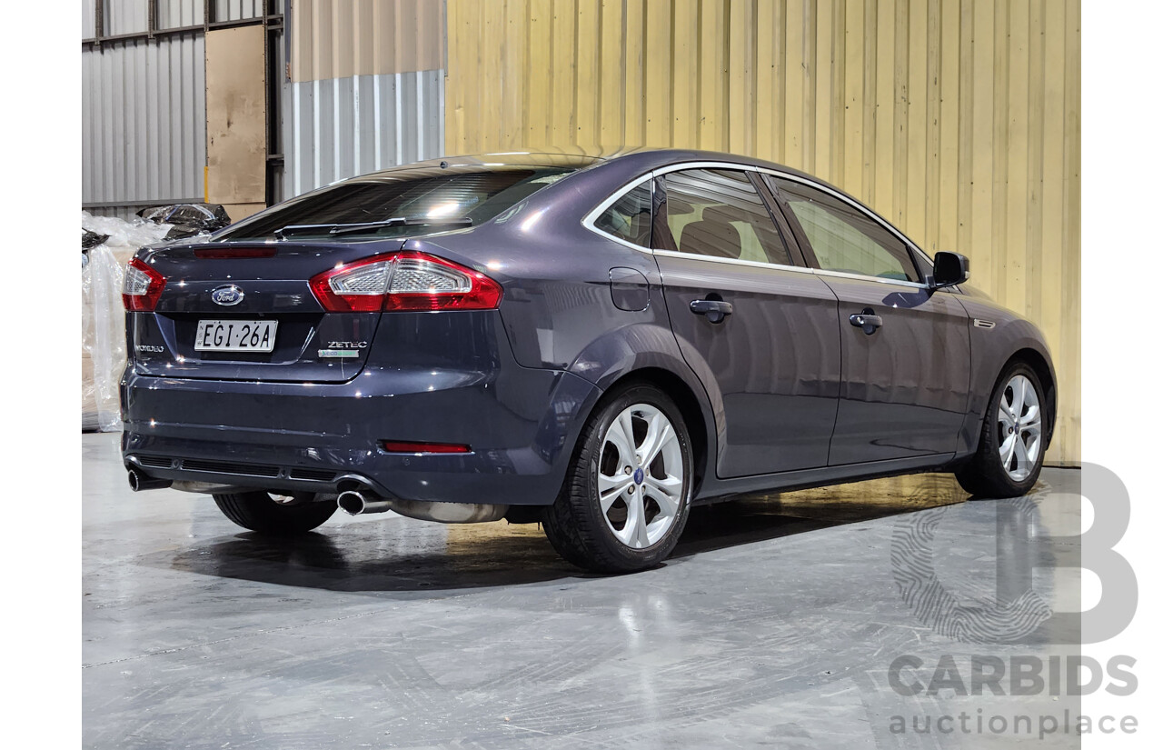 4/2012 Ford Mondeo Zetec Ecoboost MC 5d Hatchback Grey 2.0L Turbo