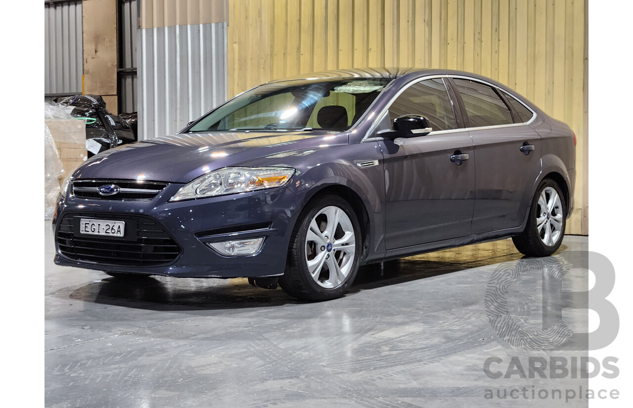 4/2012 Ford Mondeo Zetec Ecoboost MC 5d Hatchback Grey 2.0L Turbo