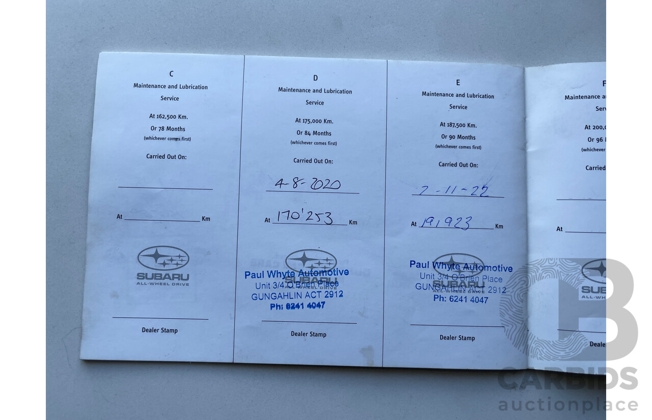 11/2008 Subaru Forester XS Premium MY09 4d Wagon White 2.5L