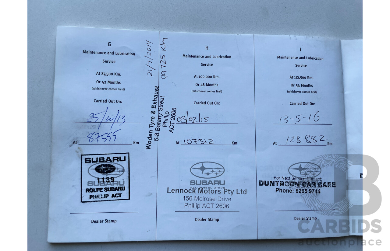 11/2008 Subaru Forester XS Premium MY09 4d Wagon White 2.5L