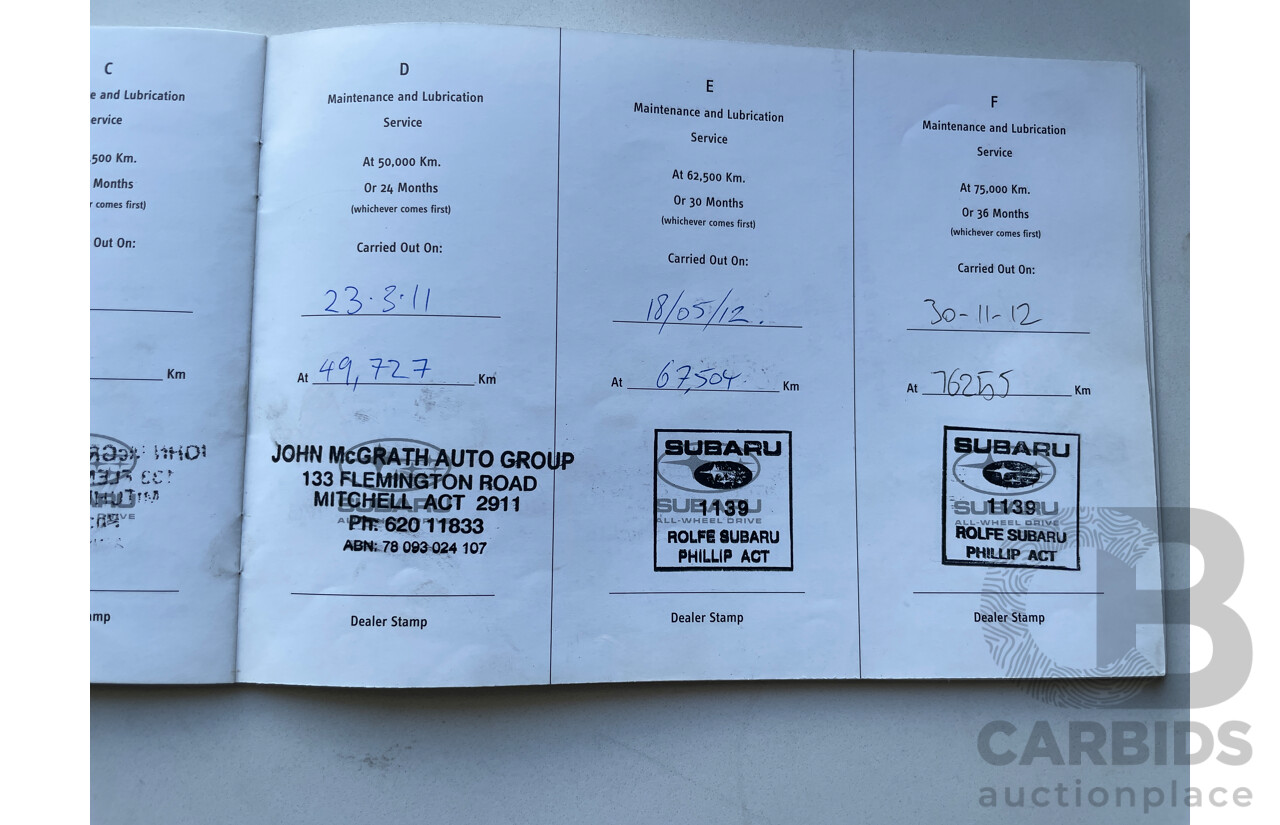 11/2008 Subaru Forester XS Premium MY09 4d Wagon White 2.5L