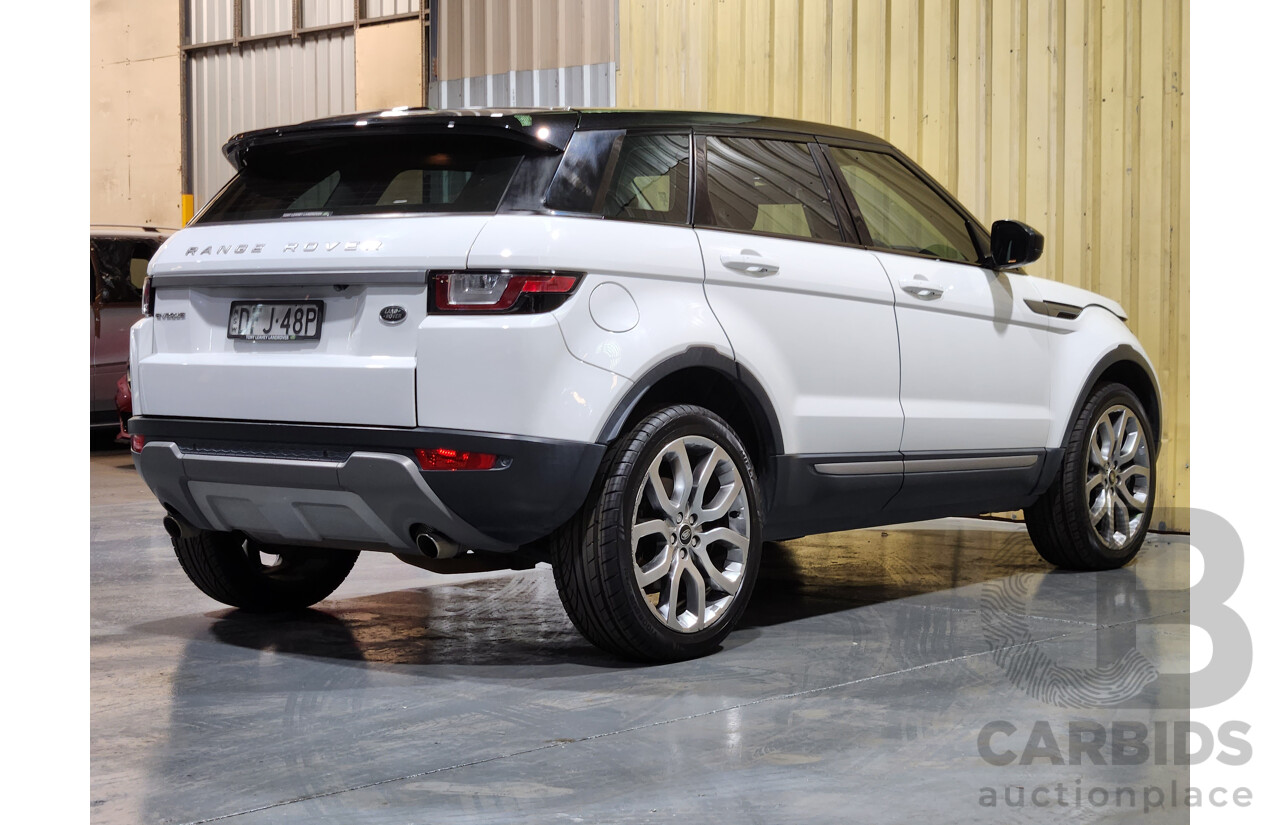 6/2016 Range Rover Evoque TD4 150 SE LV MY16.5 5d Wagon White 2.0L Turbo Diesel
