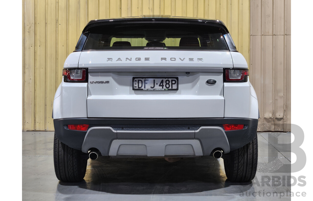 6/2016 Range Rover Evoque TD4 150 SE LV MY16.5 5d Wagon White 2.0L Turbo Diesel