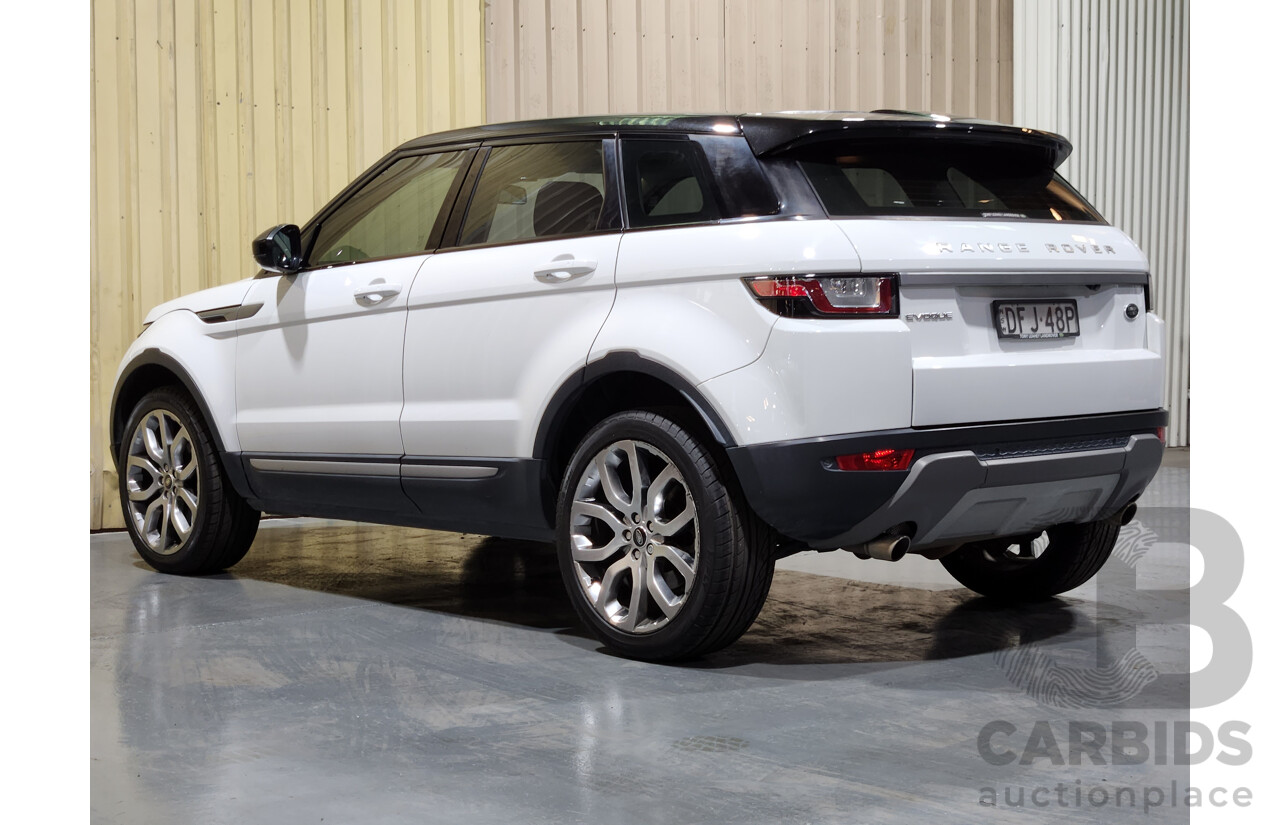 6/2016 Range Rover Evoque TD4 150 SE LV MY16.5 5d Wagon White 2.0L Turbo Diesel