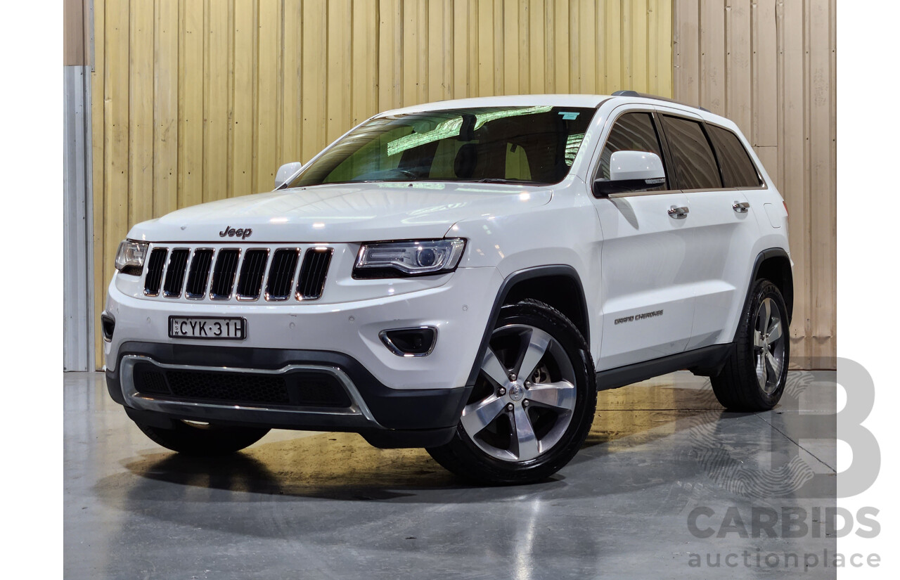 1/2015 Jeep Grand Cherokee Limited (4x4) WK MY15 4d Wagon White 3.6L V6 Petrol