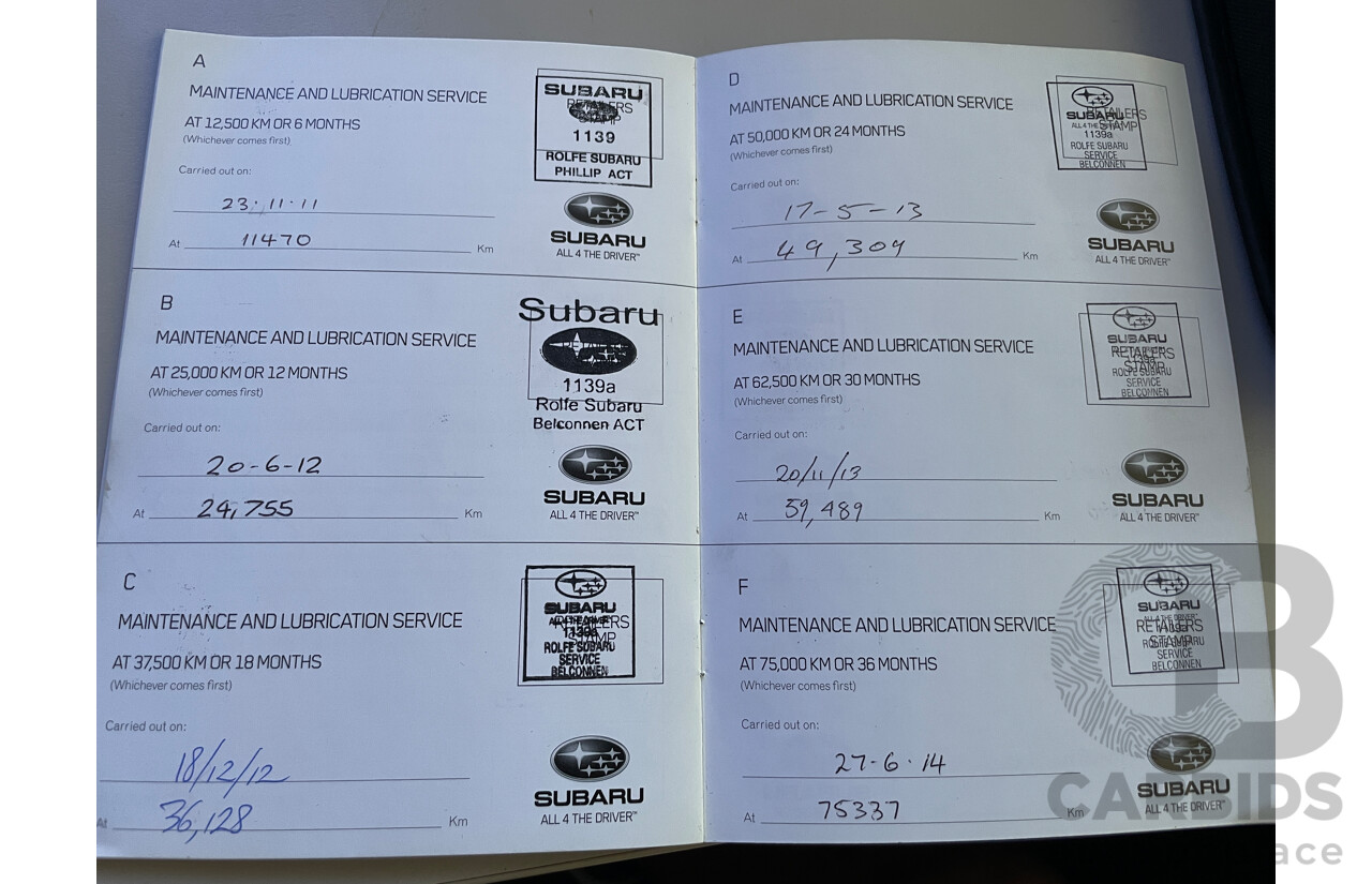 11/2010 Subaru Liberty 2.5i Premium MY11 4d Sedan Silver 2.5L