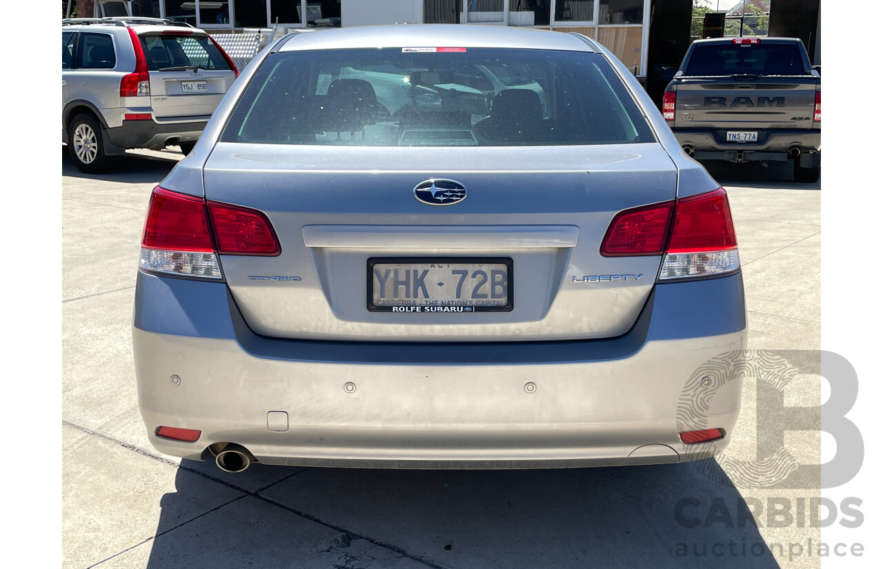 11/2010 Subaru Liberty 2.5i Premium MY11 4d Sedan Silver 2.5L