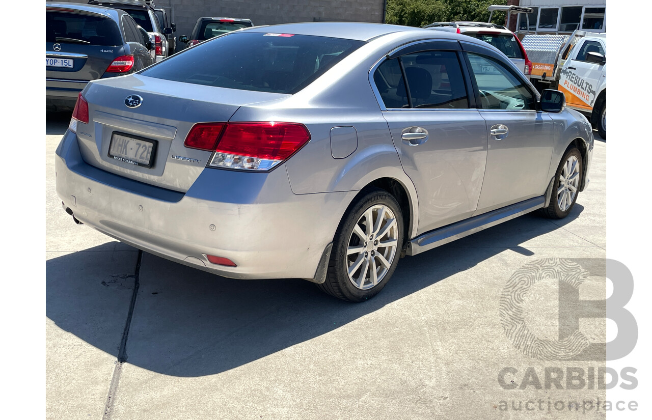 11/2010 Subaru Liberty 2.5i Premium MY11 4d Sedan Silver 2.5L