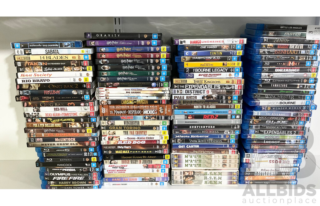 Large Collection DVDs and Blu Ray - Lot 1453596 | ALLBIDS