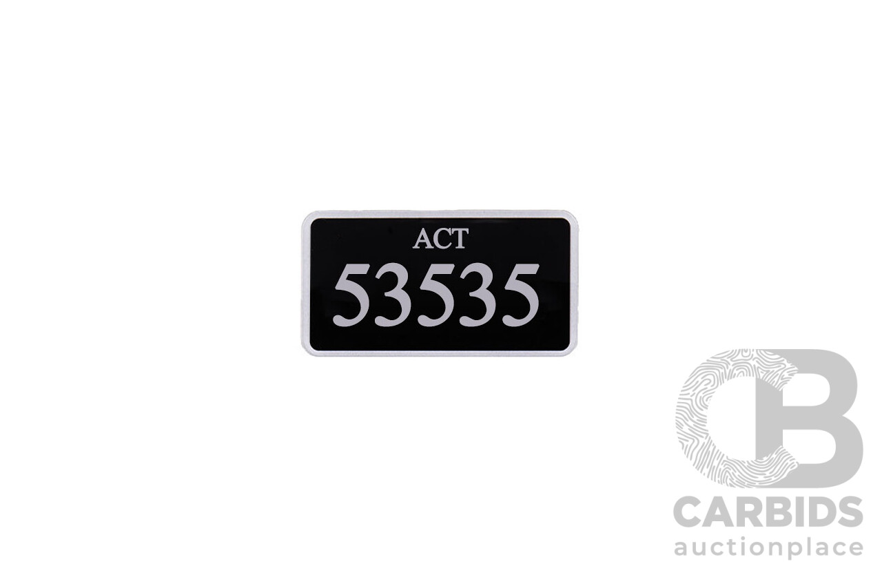 ACT 5-Digit Number Plate - 53535