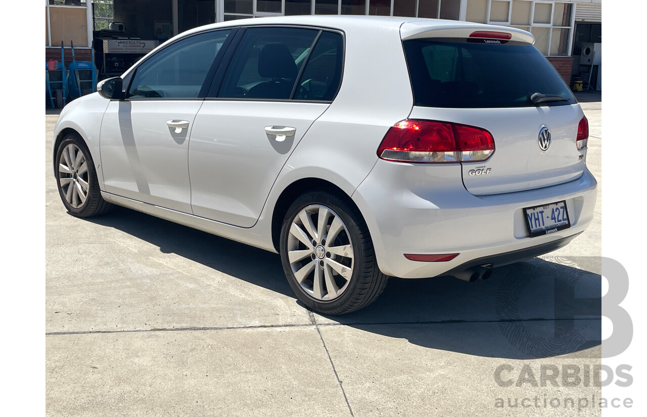 12/2011 Volkswagen Golf 118 TSI Comfortline 1K MY12 5d Hatchback White 1.4L