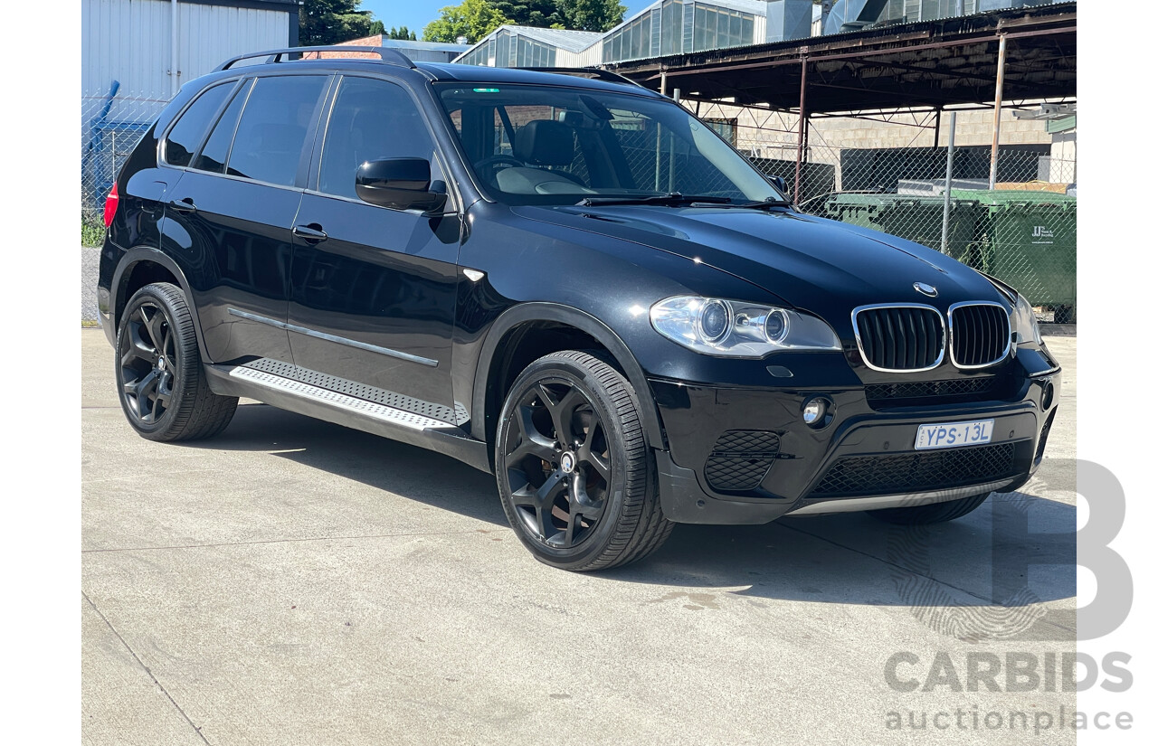 1/2013 BMW X5 Xdrive 30D E70 MY12 UPGRADE 4d Wagon Black 3.0L